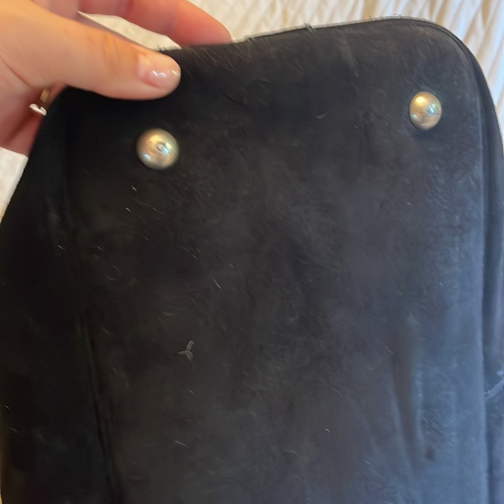 Suede Yves Saint Laurent paris YSL muse overnight duffle camping travel - Picture 9 of 16